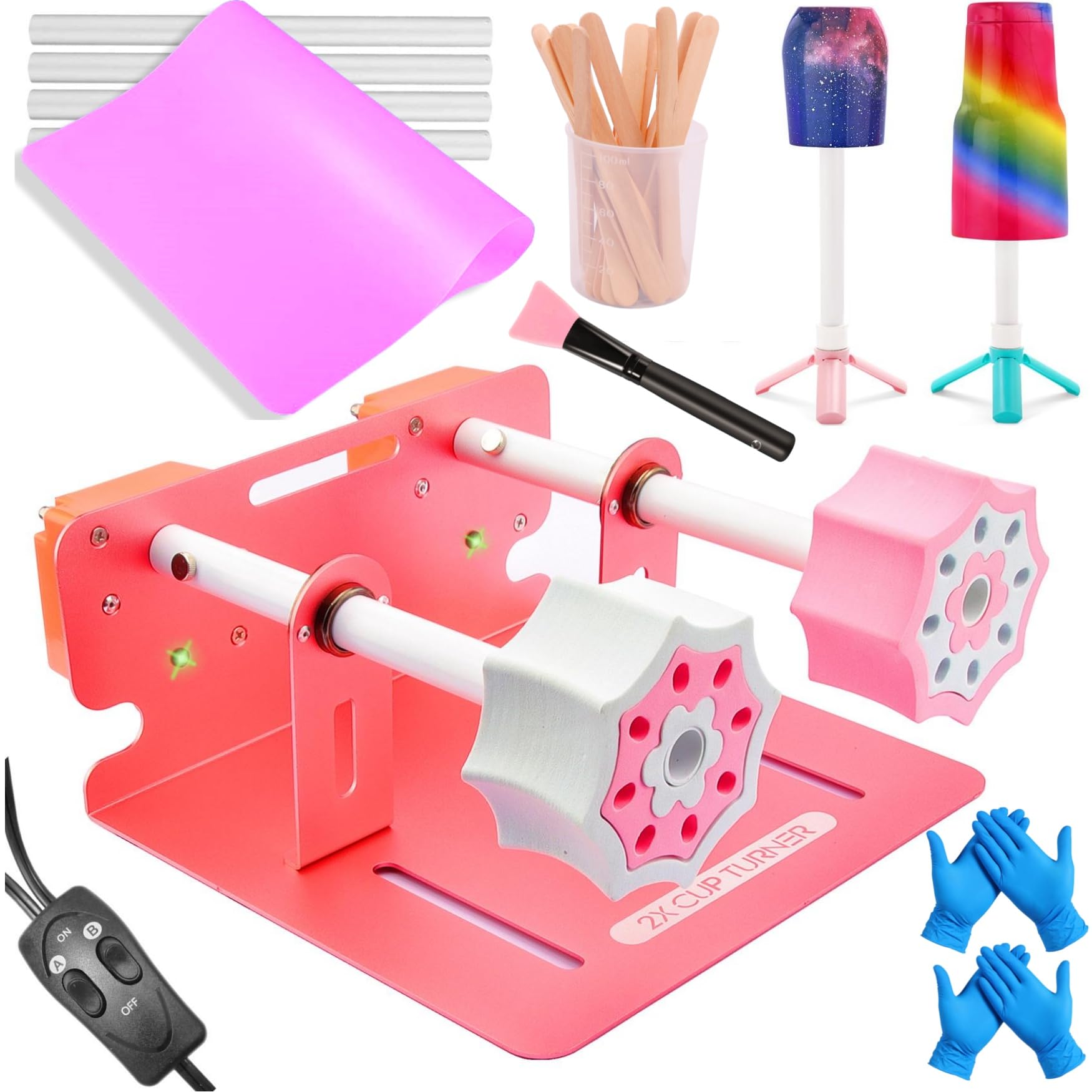 5 Reasons Why the LFSUM 2X Rose Gold Cup Spinner Machine Is a Game-Changer for Glitter Tumblers