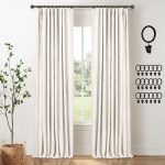 INOVADAY 100% Blackout Curtains 108 Inch Long: A Balanced Look at Linen-Style Drapes for Bedrooms