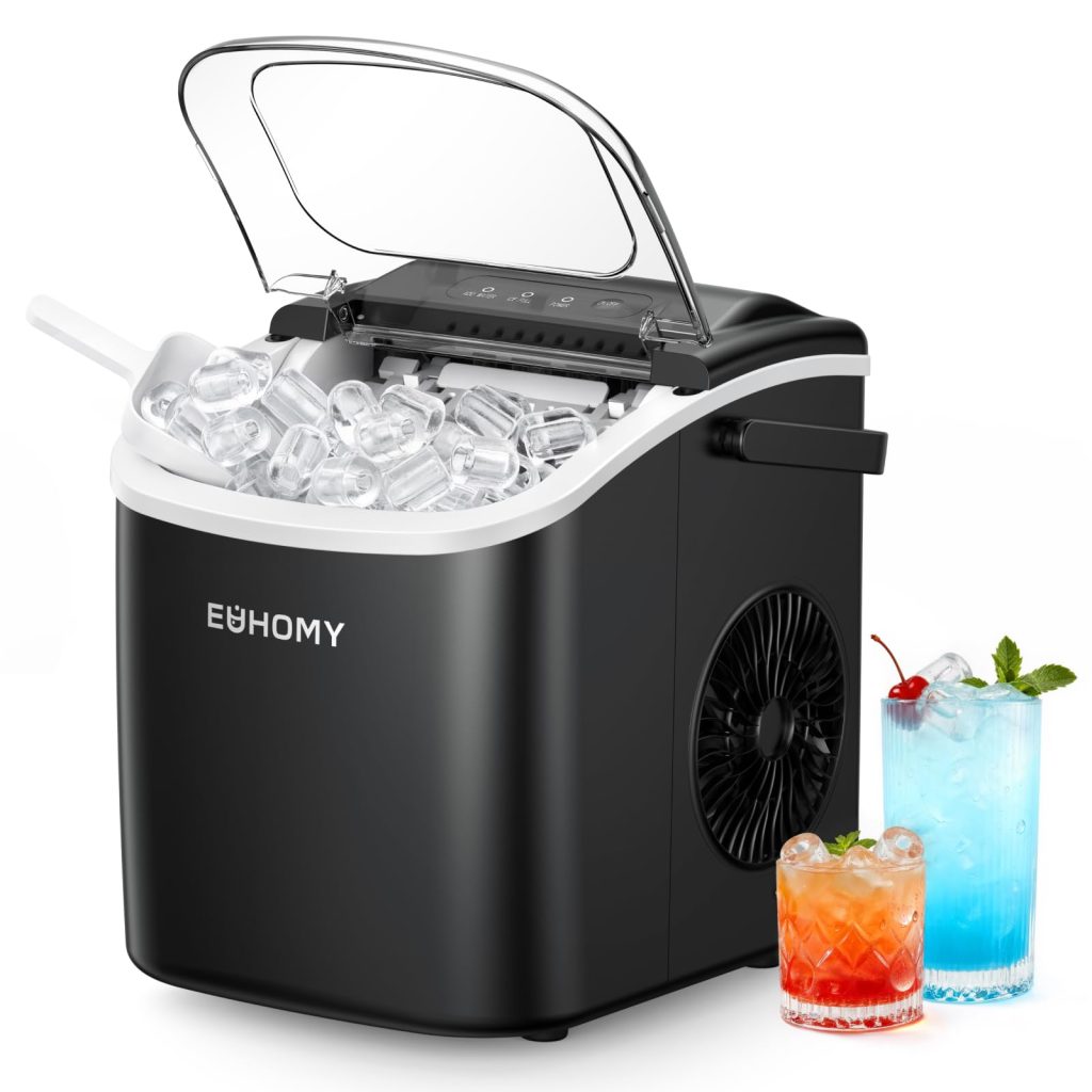 EUHOMY Countertop Ice Maker Review: A Portable Option for Quick Ice, but Not a Freezer Replacement