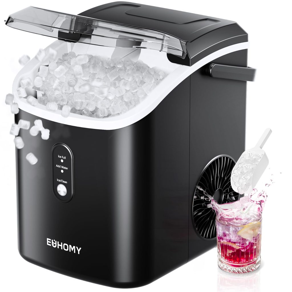 EUHOMY Nugget Ice Maker Countertop Review: A Portable Sonic Ice Maker for Home and Travel