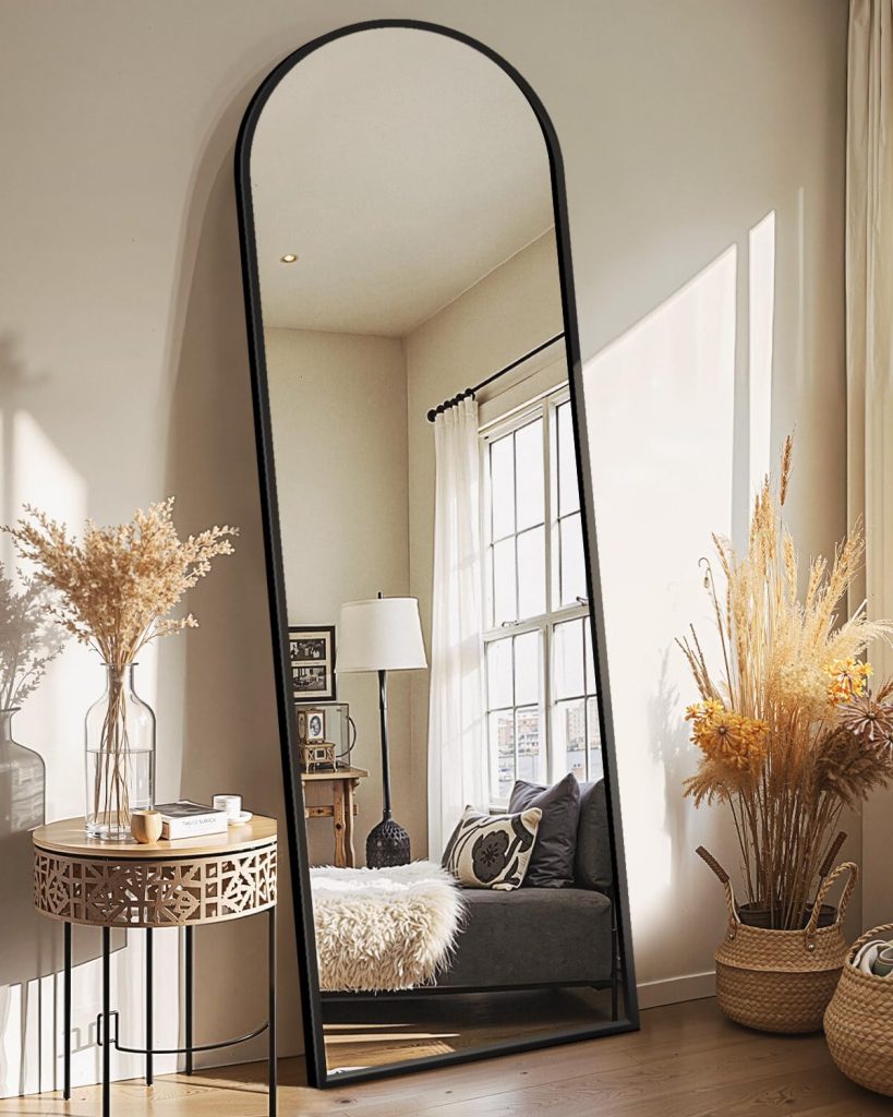 Delma Arched Mirror Full Length Review: A Functional Floor Mirror for Entryways and Bedrooms