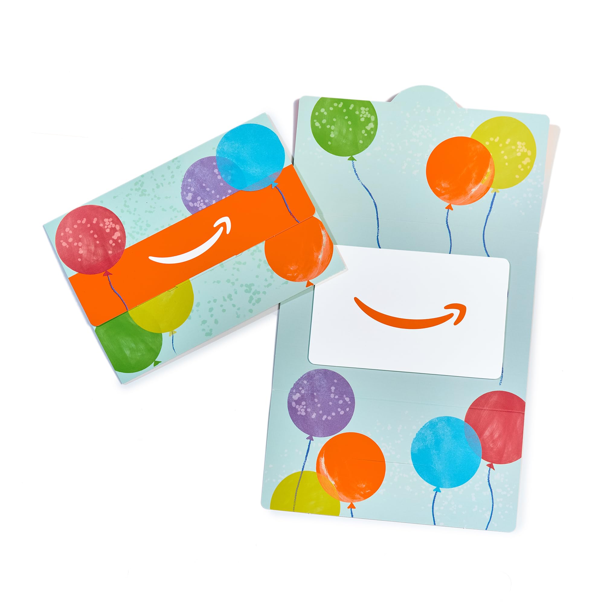 Amazon Physical Gift Card in Mini Envelope: A Simple Gift Option with Bright Balloons Design