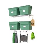 StoreYourBoard Garage Shelving Wall Mounted 2-Pack: A Practical Steel Shelf for Heavy-Duty Storage