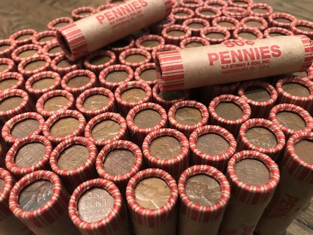 50 Wheat Pennies Unsearched Shotgun Roll: A Realistic Look at Mixed-Year Circulated Coins