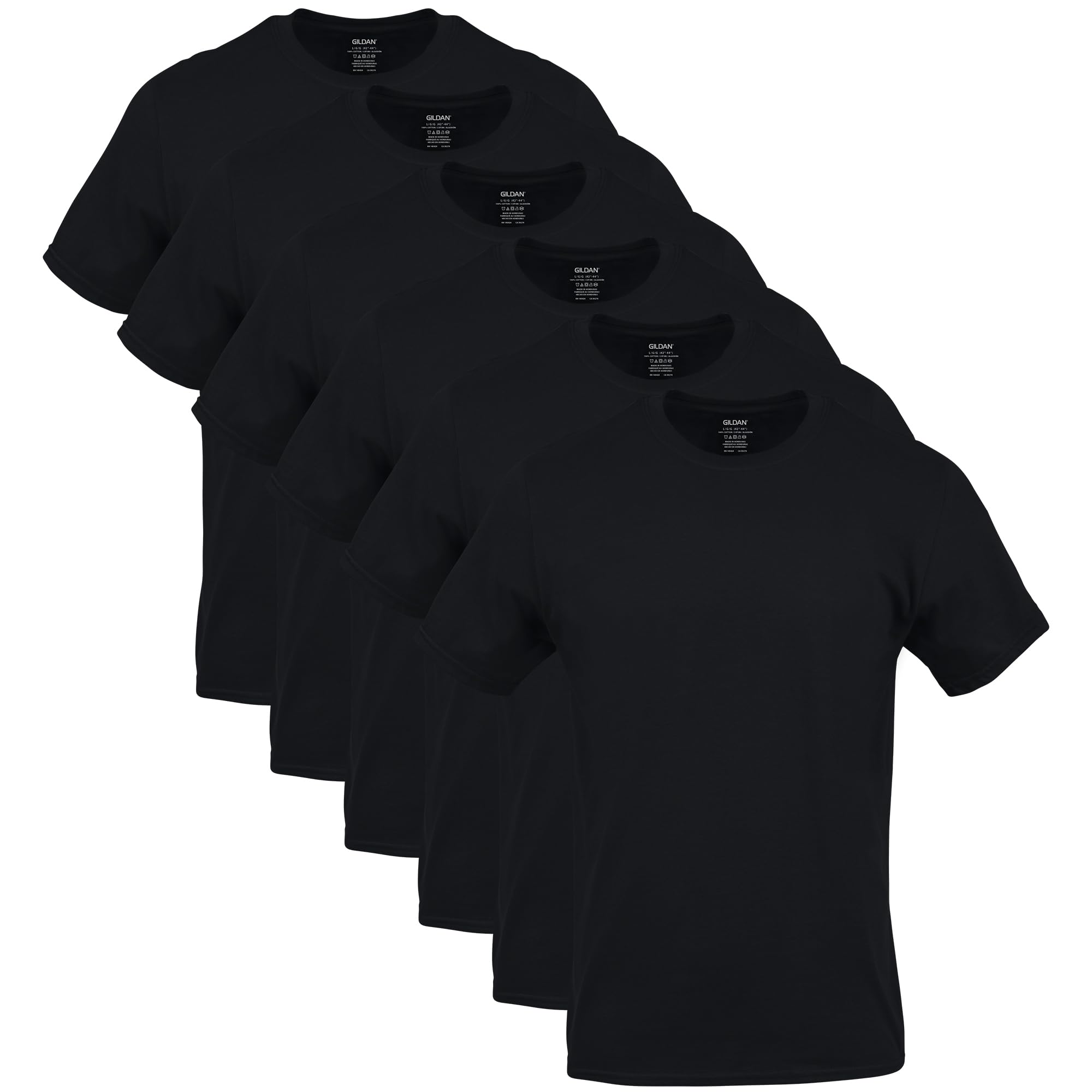Gildan Men’s Crew T-Shirts (6-Pack, Black, Large): A Practical Look at a Budget Wardrobe Staple