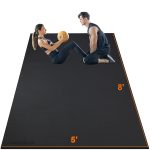 Anngrowy Extra-Large Exercise Mat 8x5x7mm: A Spacious Floor Mat for Home Gym Workouts