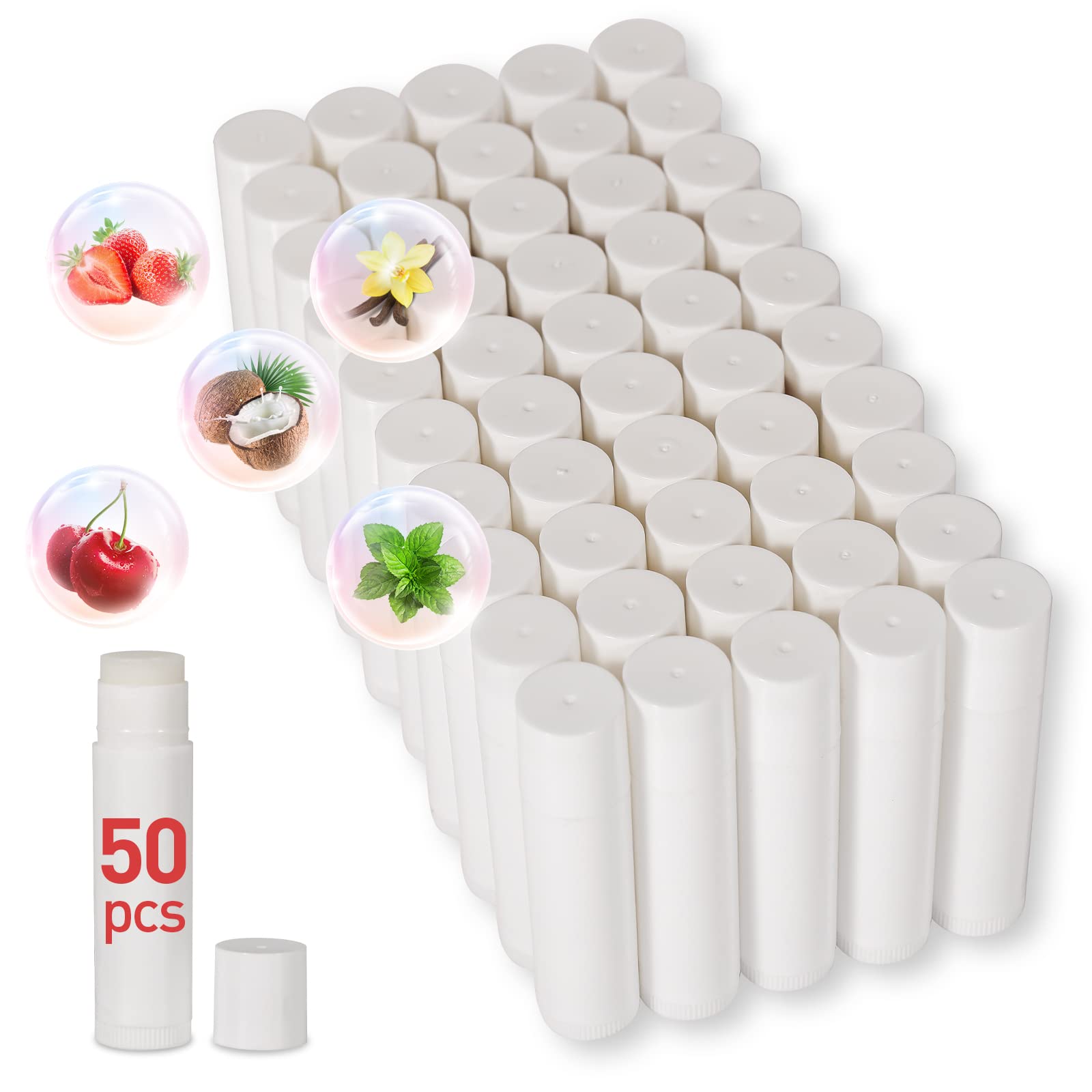 DMSKY 50 Pack Unlabeled Lip Balm Review: Bulk Blank Tubes for Party Favors and Gift Filling