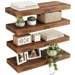 Fixwal Wood Floating Shelves Set of 4: A Practical but Not Perfect Storage Solution for Small Spaces